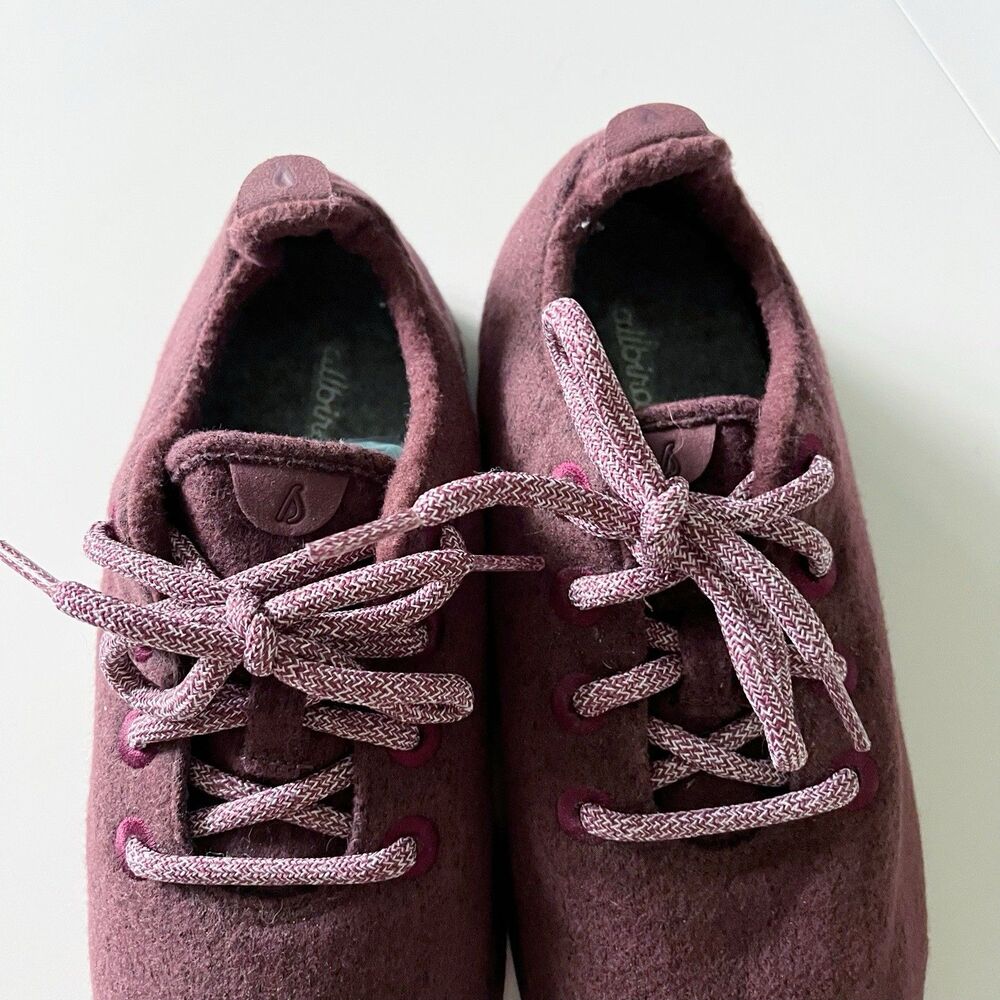 Allbirds Shoes Womens 9 Maroon Wool Runner Soft Merino Wool Sneaker Comfort Casu - Picture 4 of 12